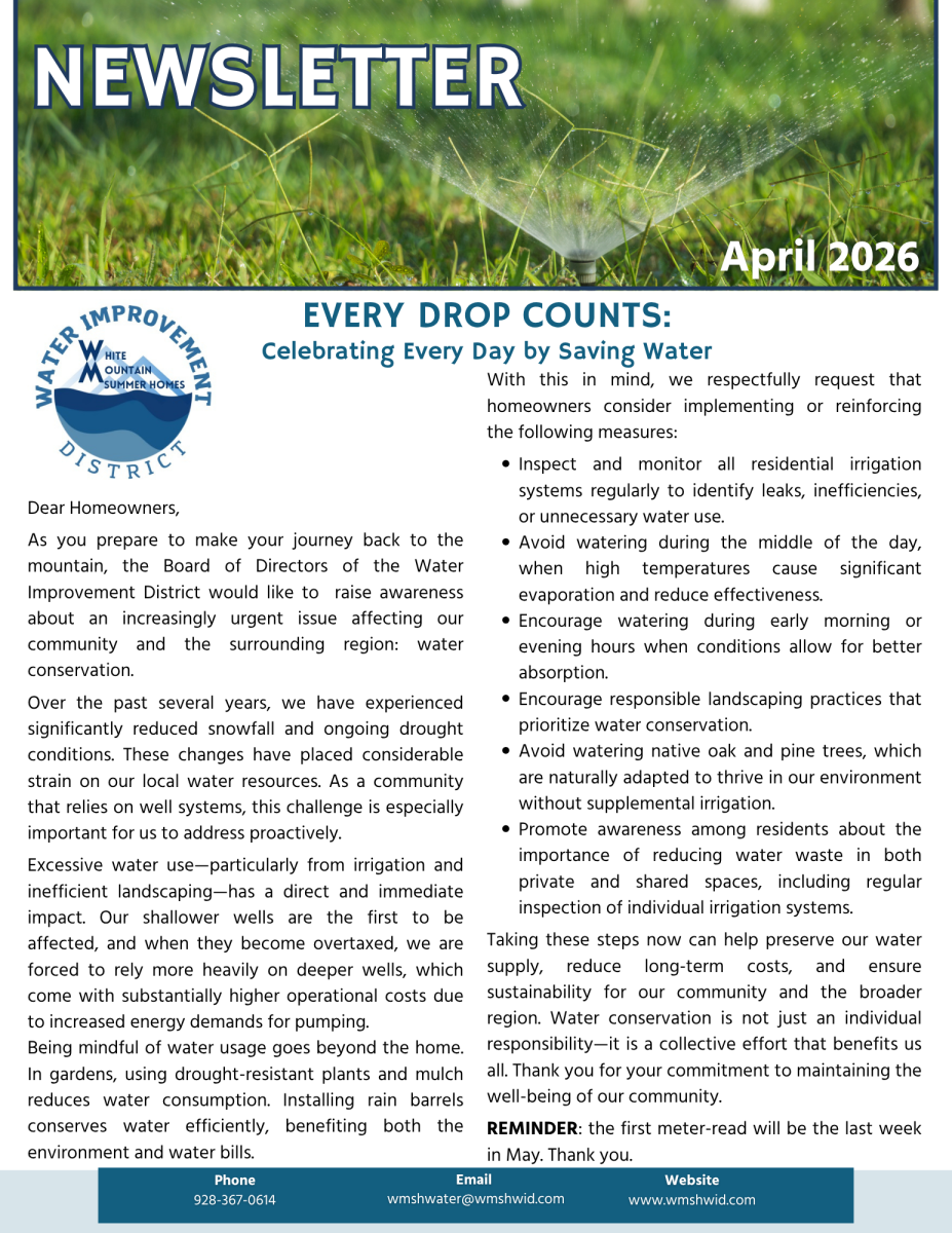 April 2026 Newsletter